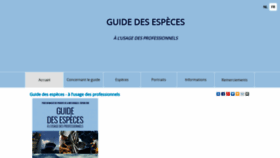 What Guidedesespeces.org website looked like in 2019 (4 years ago)
