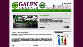 What Galenherbals.com website looked like in 2019 (4 years ago)