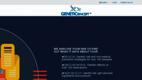 What Geneticoncept.com website looked like in 2019 (4 years ago)