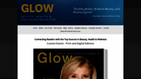 What Glowbeautymag.com website looked like in 2019 (4 years ago)