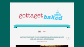 What Gottagetbaked.com website looked like in 2019 (4 years ago)