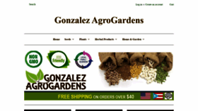What Gonzalezagrogardens.com website looked like in 2019 (4 years ago)
