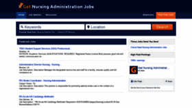 What Getnursingadministrationjobs.com website looked like in 2019 (4 years ago)