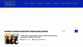 What Gazetaempregos.com.br website looked like in 2019 (4 years ago)