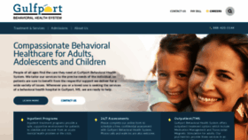 What Gulfportbehavioral.com website looked like in 2019 (4 years ago)