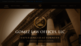 What Gomezlawoffices.com website looked like in 2019 (4 years ago)