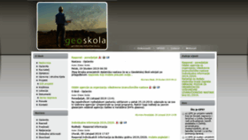 What Geoskola.hr website looked like in 2019 (4 years ago)