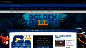 What Goldenvalleylittleleague.org website looked like in 2019 (4 years ago)
