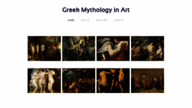 What Greekmythologyinart.com website looked like in 2019 (4 years ago)