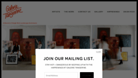 What Galerietangerine.com website looked like in 2019 (4 years ago)