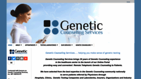 What Geneticcounselingservices.com website looked like in 2019 (4 years ago)