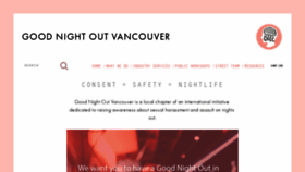 What Goodnightoutvancouver.com website looked like in 2019 (4 years ago)