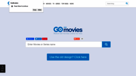 What Gomovies.cool website looked like in 2019 (4 years ago)