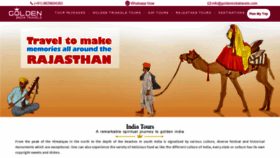 What Goldenindiatravels.com website looked like in 2019 (4 years ago)