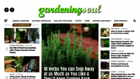 What Gardeningsoul.com website looked like in 2019 (4 years ago)