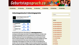 What Geburtstagsspruch.co website looked like in 2019 (4 years ago)