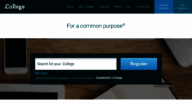 What Go.college website looked like in 2019 (4 years ago)