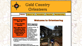What Goldcountryorienteers.org website looked like in 2019 (4 years ago)