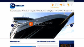 What Gibraltarport.com website looked like in 2019 (4 years ago)