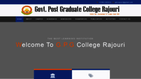 What Gpgcollegerajouri.ac.in website looked like in 2019 (4 years ago)