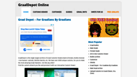 What Graaldepot.com website looked like in 2019 (4 years ago)