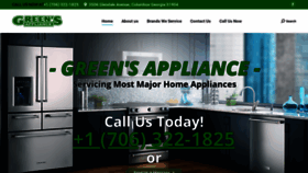 What Greens-appliance.com website looked like in 2019 (4 years ago)