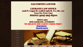 What Galvestonlawyer.us website looked like in 2019 (4 years ago)