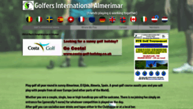 What Golfersia.com website looked like in 2019 (4 years ago)