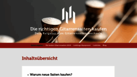 What Gitarrensaiten-experte.de website looked like in 2019 (4 years ago)