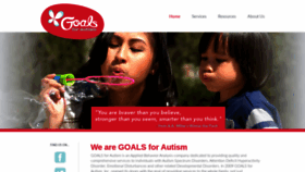 What Goalsforautism.com website looked like in 2019 (4 years ago)