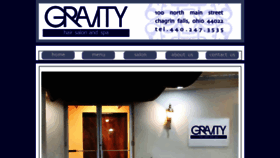 What Gravityhairsalonandspa.com website looked like in 2019 (4 years ago)