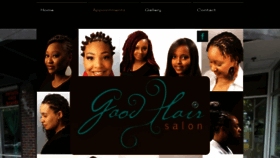 What Goodhairsalon.com website looked like in 2019 (4 years ago)