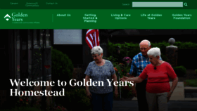 What Goldenyearshome.org website looked like in 2019 (4 years ago)