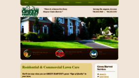 What Greenharvestlawncare.com website looked like in 2019 (4 years ago)