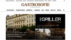 What Gastrosofie.com website looked like in 2019 (4 years ago)