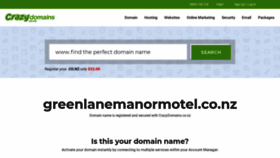 What Greenlanemanormotel.co.nz website looked like in 2019 (4 years ago)