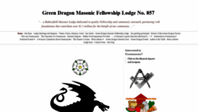 What Greendragonfreemasons.org website looked like in 2019 (4 years ago)