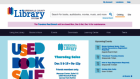 What Greenvillelibrary.org website looked like in 2019 (4 years ago)