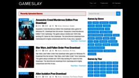 What Gameslay.net website looked like in 2019 (4 years ago)