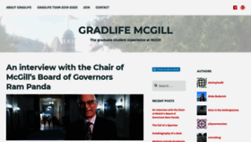 What Gradlifemcgillblog.com website looked like in 2019 (4 years ago)