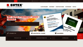 What Gutex.de website looked like in 2019 (4 years ago)