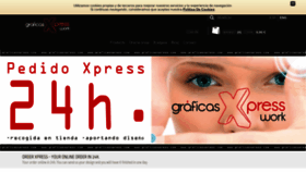 What Graficasxpress.com website looked like in 2019 (4 years ago)