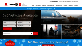 What Groovetoyota.com website looked like in 2019 (4 years ago)