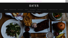 What Gatesrestaurant.com website looked like in 2019 (4 years ago)