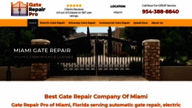What Gaterepairpro.com website looked like in 2019 (4 years ago)
