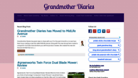 What Grandmotherdiaries.com website looked like in 2019 (4 years ago)
