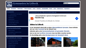 What Gymnasium-luebeck.de website looked like in 2019 (4 years ago)
