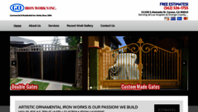 What Goironworksusa.com website looked like in 2019 (4 years ago)