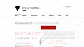 What Galeriaoscarroman.mx website looked like in 2019 (4 years ago)