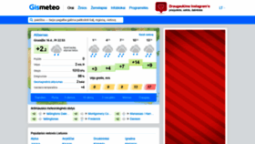 What Gismeteo.lt website looked like in 2019 (4 years ago)